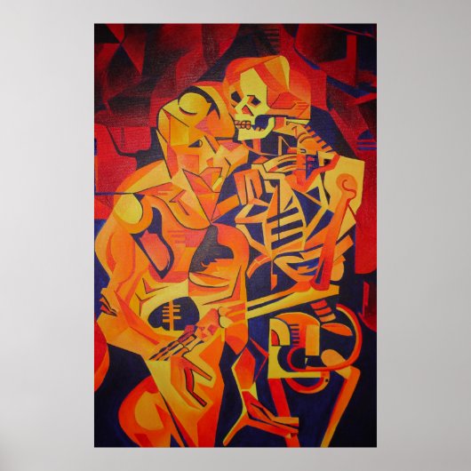 Bewundern Sie die bunte geometrische Kunst des Tod Poster (Vorne)