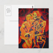 Bewundern Sie die bunte geometrische Kunst des Tod Postkarte (Vorne/Hinten)