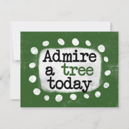 Bewundern Sie die heutige Grußkarte eines Baumes Karte