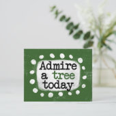 Bewundern Sie die heutige Grußkarte eines Baumes Karte (Stehend Vorderseite)