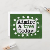 Bewundern Sie die heutige Grußkarte eines Baumes Karte (Vorderseite/Rückseite Beispiel)