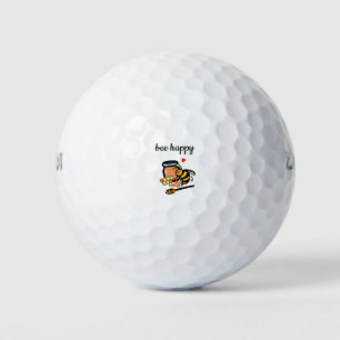 Bewundern Sie die niedliche gelbe und blaue Wortar Golfball