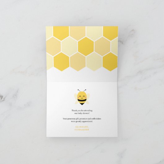 Bewundern Sie Ihre Karte für Babydusche (Innenseite)