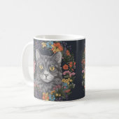 Bewundern Sie Whimsy und Cutness mit unserer Katze Kaffeetasse (Vorderseite Links)
