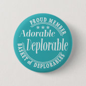 Bewundernswert für Donald Trump als stolzes Mitgli Button (Vorderseite)