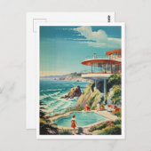 Bewundernswert im Aussichtshaus Kalifornien Postkarte (Vorne/Hinten)