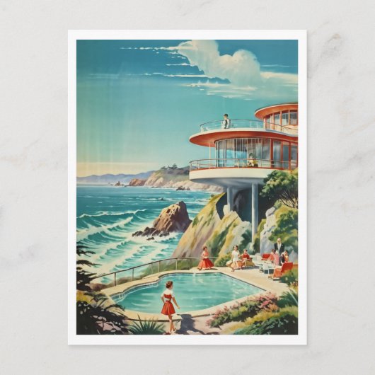 Bewundernswert im Aussichtshaus Kalifornien Postkarte (Vorderseite)