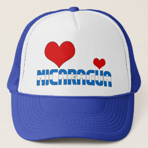 Bewundernswert Nicaragua Flag Herz Patriotic Truckerkappe