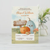 Bewundernswert unsere kleine Pumpkin Baby Dusche E Einladung (Stehend Vorderseite)