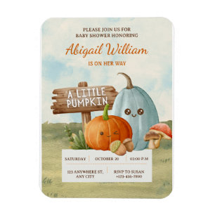Bewundernswert unsere kleine Pumpkin Baby Dusche E Magnet