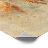 bewundernswerte Aquarellmalerei für Hirsche Poster (Ecke)