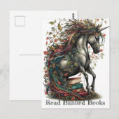 Bewundernswerte Bücher mit Unicorn lesen Postkarte (Vorne/Hinten)