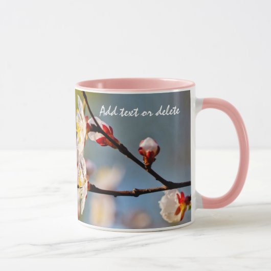Bewundernswerte japanische Apricot-Blume Tasse (Rechts)