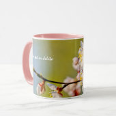 Bewundernswerte japanische Apricot-Blume Tasse (Vorderseite Links)
