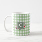 Bewundernswerte klassische grüne Tartan erste Blüt Kaffeetasse (Links)