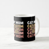Bewundernswerte Leopard Print Paw Katzen Besitzer Kaffeetasse (VorderseiteRechts)