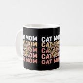 Bewundernswerte Leopard Print Paw Katzen Besitzer Kaffeetasse (Vorderseite Links)