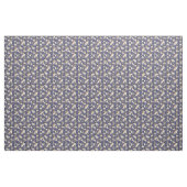 Bewundernswerte Mops-Stoffe auf blauem Hintergrund Stoff (Yard (91,4 cm))
