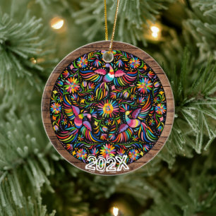 Bewundernswerte Ornamentalgemalte Vogelbezeichnung Keramik Ornament