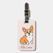 Bewundernswerte Personalisierte Gepäckmarke Corgi