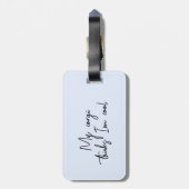 Bewundernswerte Personalisierte Gepäckmarke Corgi Gepäckanhänger (Rückseite vertikal)