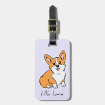 Bewundernswerte Personalisierte Gepäckmarke Corgi