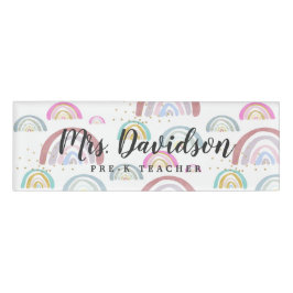 Bewundernswerte Rainbow-Muster Namenschild