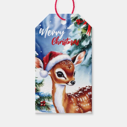 bewundernswerte Weihnachtsweiden Geschenkanhänger (Vorderseite)