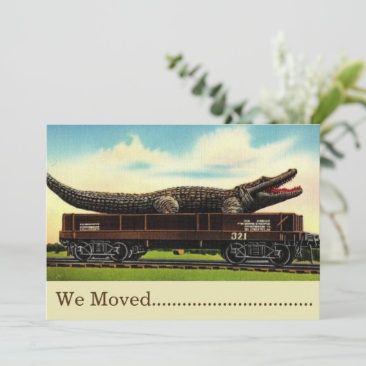 Bewundernswerter Blinkertrieb - Neue Zuhause-Karte Einladung (Stehend Vorderseite)