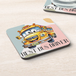 Bewundernswerter Gelber Cartoon Bester Schulbusfah Getränkeuntersetzer