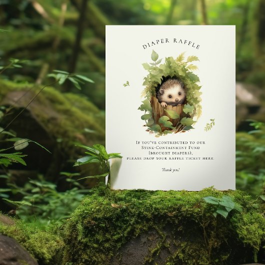 Bewundernswerter Wasserfarben Igel Windelwindzeich Sockelschild