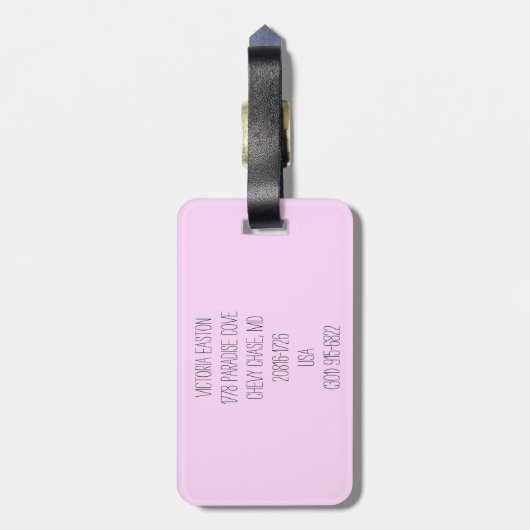 Bewundernswertes Acryl-Gepäckanhänger, außerhalb d Gepäckanhänger (Rückseite vertikal)