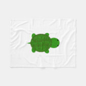 Bewundernswertes Garn Texturierte Schildkröte Fleecedecke (Vorderseite (Horizontal))