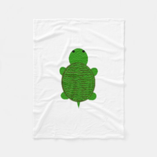 Bewundernswertes Garn Texturierte Schildkröte Fleecedecke (Vorderseite)