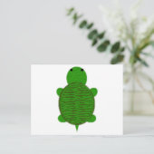 Bewundernswertes Garn Texturierte Schildkröte Postkarte (Stehend Vorderseite)