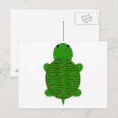Bewundernswertes Garn Texturierte Schildkröte Postkarte (Vorne/Hinten)