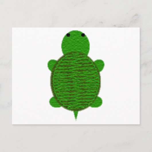 Bewundernswertes Garn Texturierte Schildkröte Postkarte (Vorderseite)