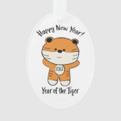 Bewundernswertes Neues Jahr 2022 Jahr des Tigers Ornament (Vorderseite)
