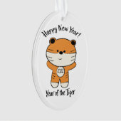 Bewundernswertes Neues Jahr 2022 Jahr des Tigers Ornament (Vorderseite)