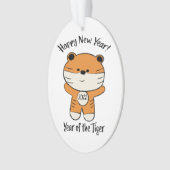 Bewundernswertes Neues Jahr 2022 Jahr des Tigers Ornament (Vorderseite)