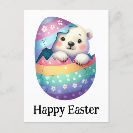 Bewundernswertes Niedliches Osterbaby Polar Bear Postkarte
