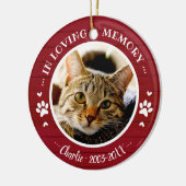 Bewundernswertes rustikales Cat Pet Memorial Custo Keramik Ornament (Links)