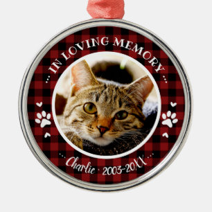 Bewundernswertes rustikales Cat Pet Memorial Custo Ornament Aus Metall