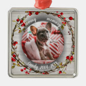 Bewundernswertes rustikales Cat Pet Memorial Custo Ornament Aus Metall (Vorne)