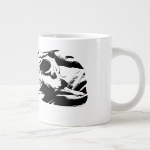 Bewundernswertes Terrier im Winter-Decken Jumbo-Tasse