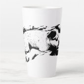 Bewundernswertes Terrier im Winter-Decken Milchtasse (Vorderseite)