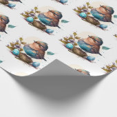 Bewundernswertes Watercolor Bird Wrapping Paper Geschenkpapier (Ecke)