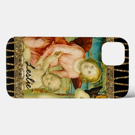 Bewundert Christ Child Schönes Monogramm Case-Mate iPhone Hülle (Rückseite (Horizontal))