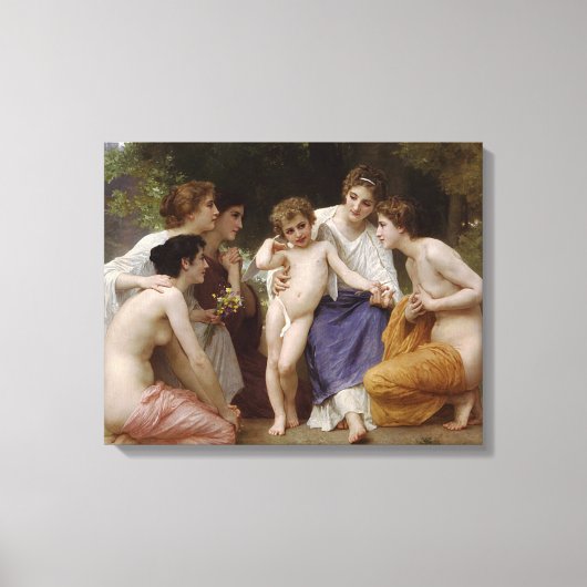 Bewunderung Bouguereau (L'bewunderung) (1867) Leinwanddruck (Vorderseite)