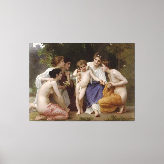 Bewunderung Bouguereau (L'bewunderung) (1867) Leinwanddruck (Vorderseite)
